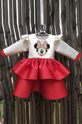 Minnie double layer satin dress